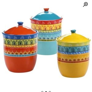 Teal Blue, Orange, Yellow